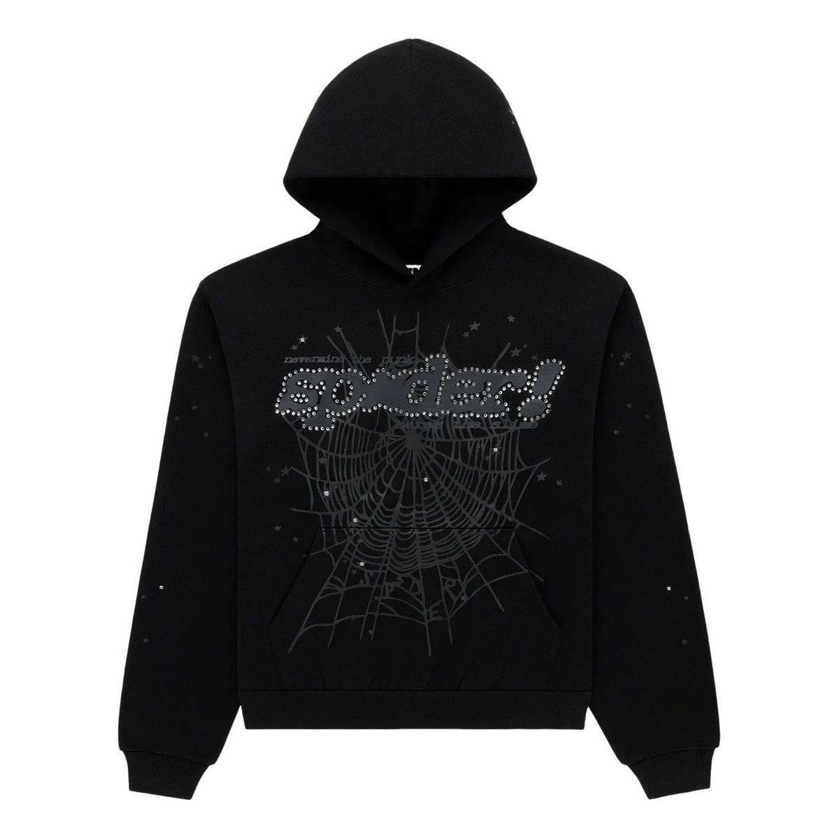 SP5DER RHINESTONE PUNK V2 HOODIE