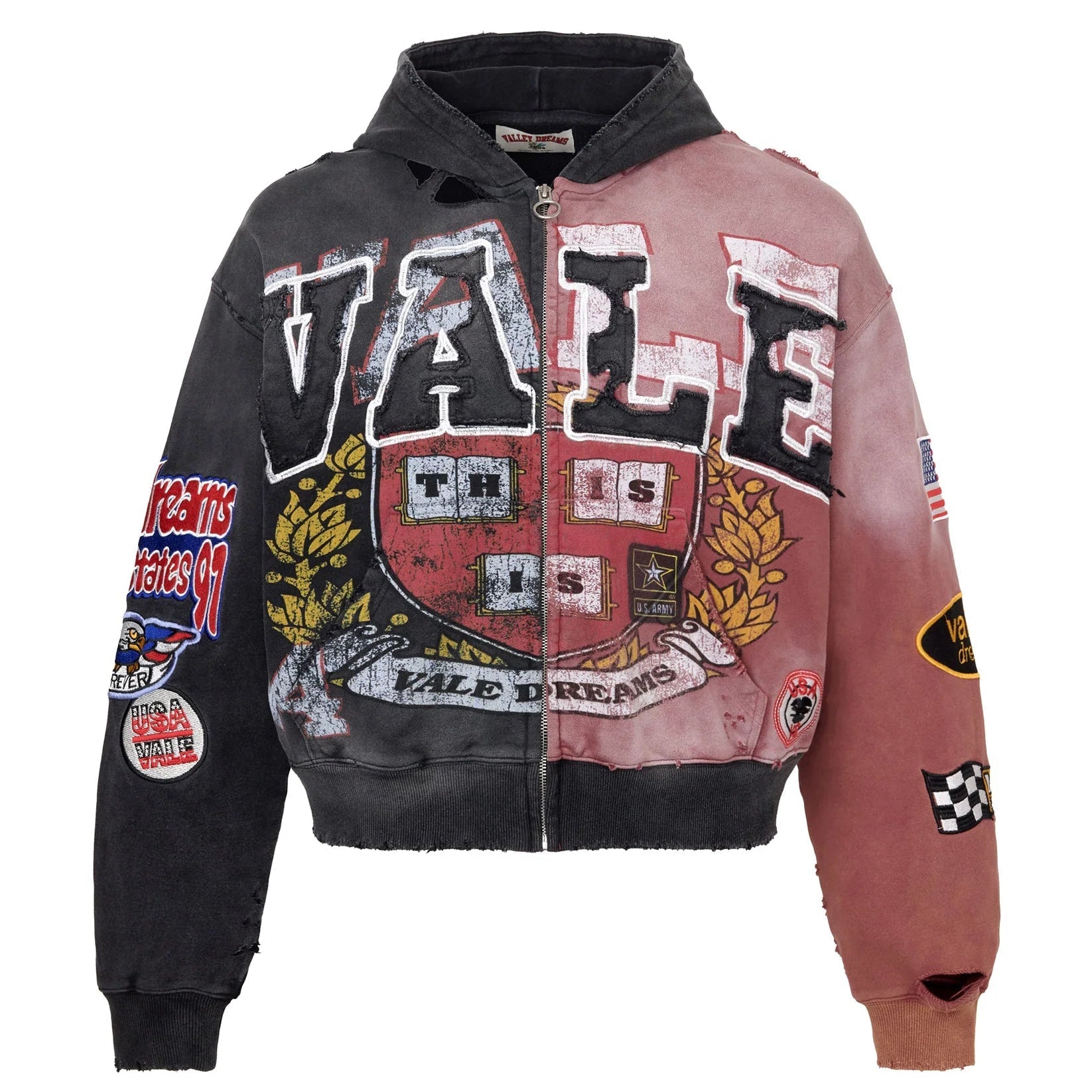 VALE FOREVER TWO FACE ZIP UP