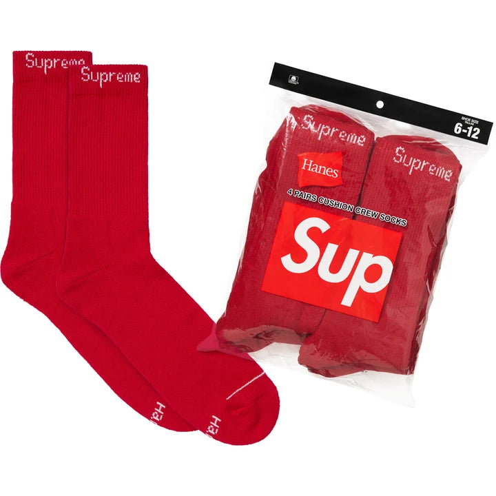 SUPREME CREW NECK SOCKS 1 PAIR