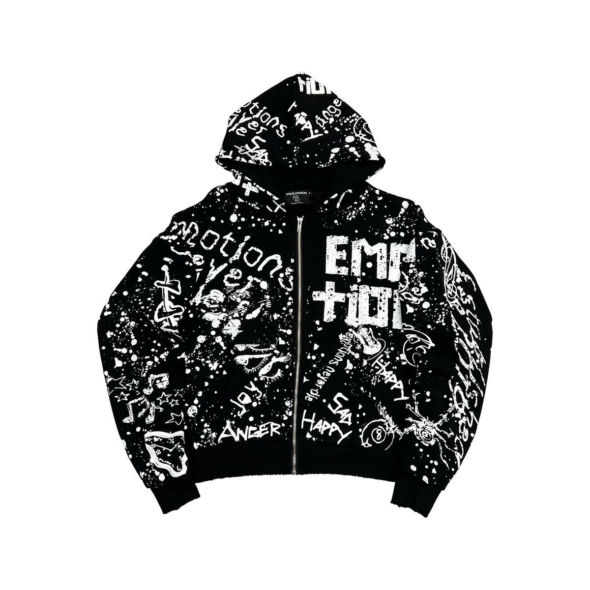 MIXED EMOTION GRAFFITI HOODIE