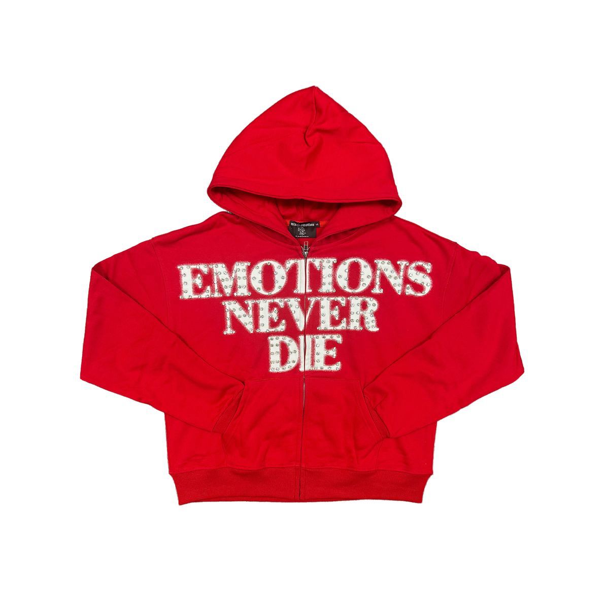 MIXED EMOTION END RHINESTONE HOODIE