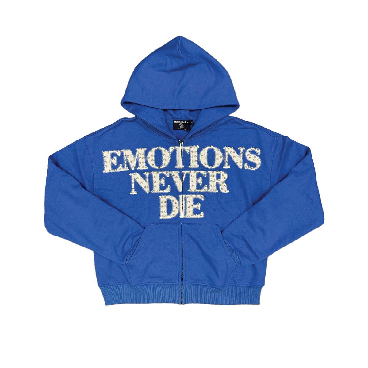 MIXED EMOTION END RHINESTONE HOODIE
