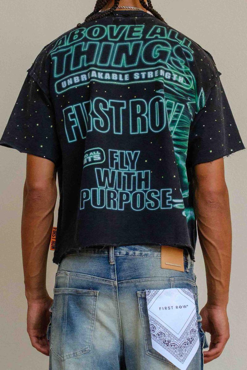 FIRST ROW FLIGHT CROPPED TEE