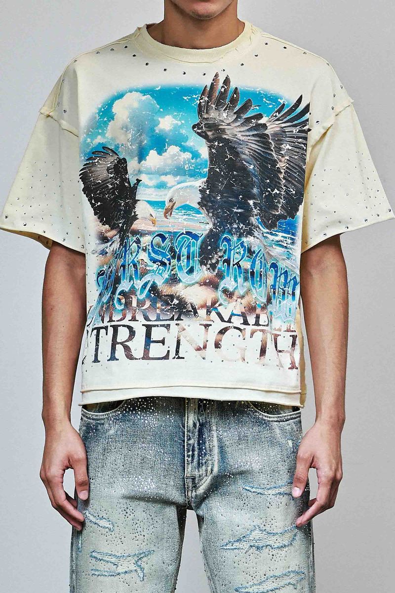 FIRST ROW ABOVE ALL SKYBONE TEE