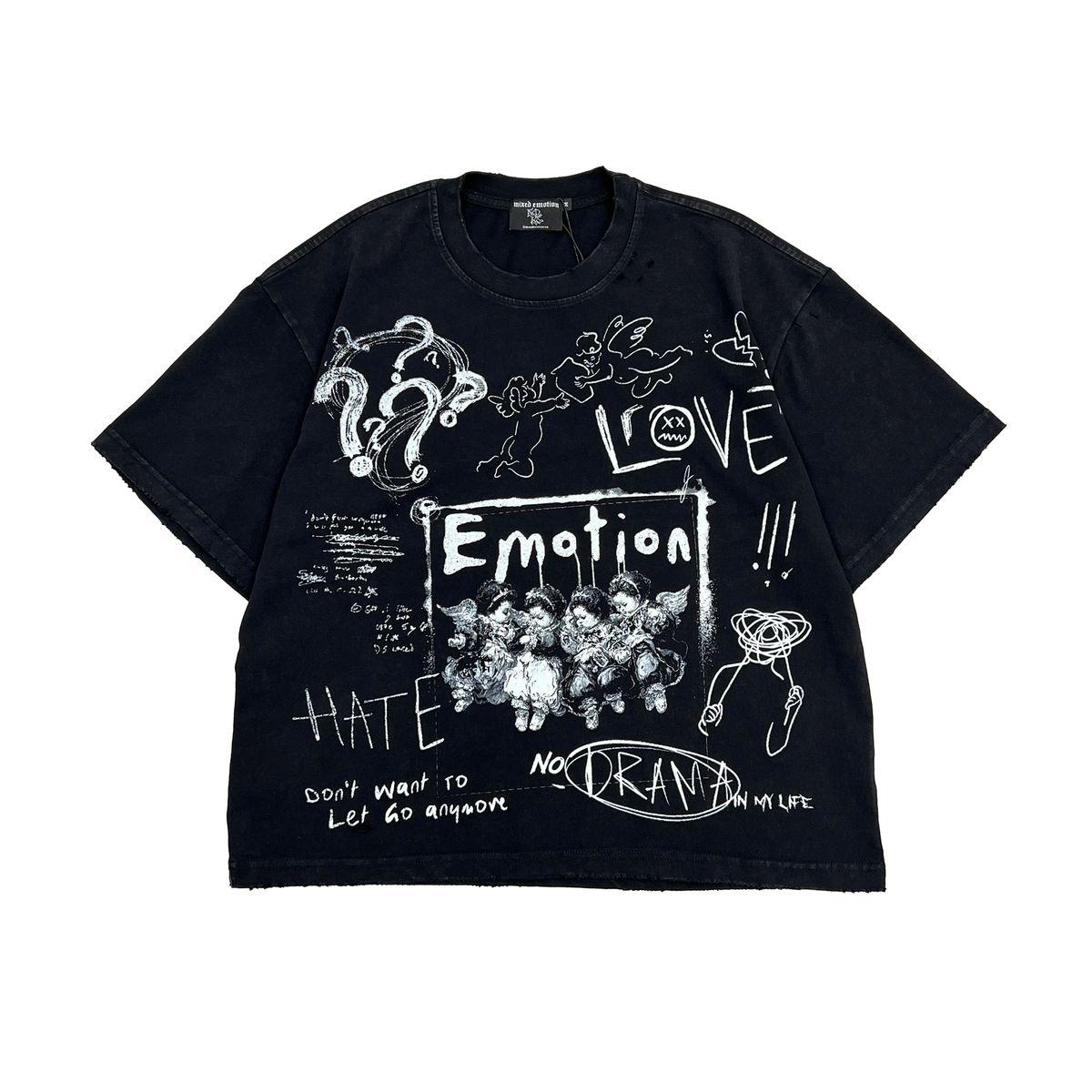 MIXED EMOTION BLACK CHAOS TEE