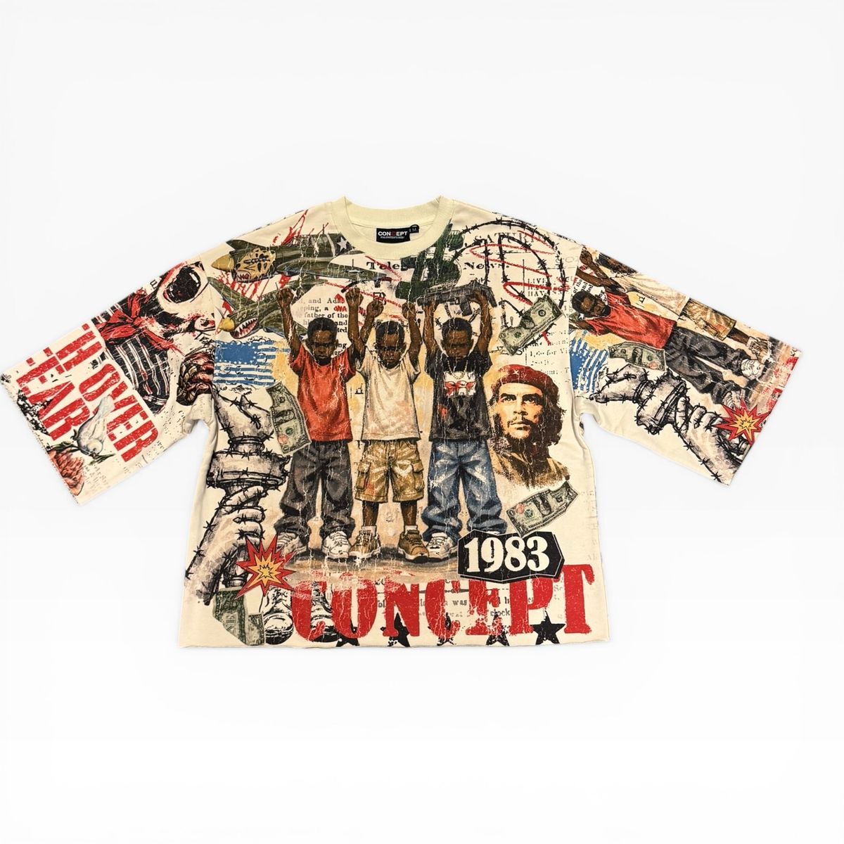 CONCEPT OVER FEAR CROP TEE