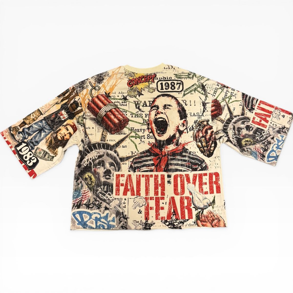 CONCEPT OVER FEAR CROP TEE