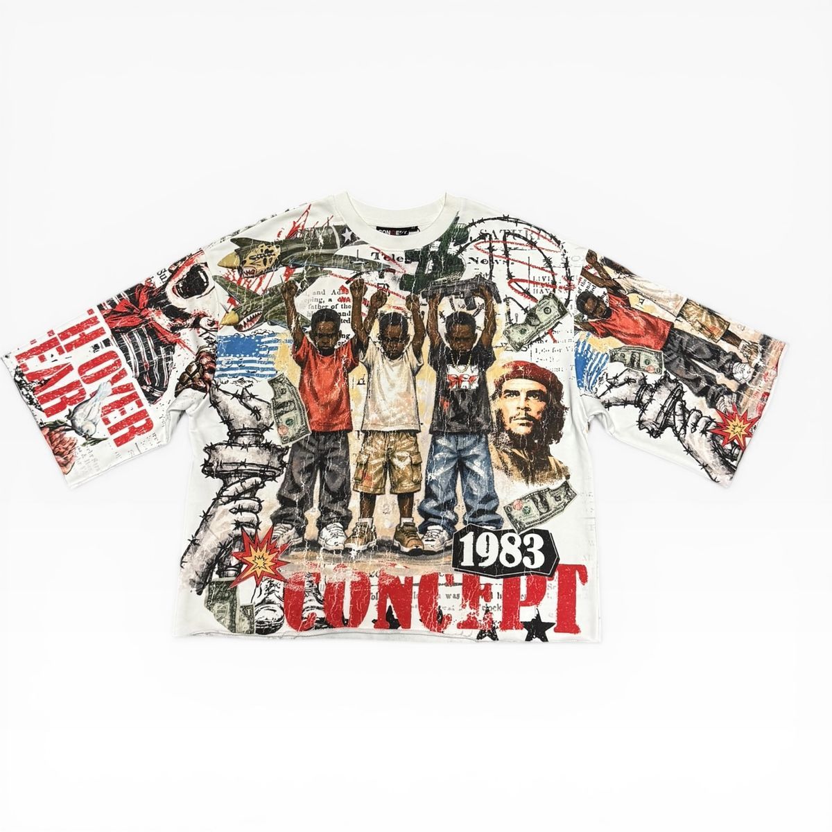 CONCEPT OVER FEAR CROP TEE