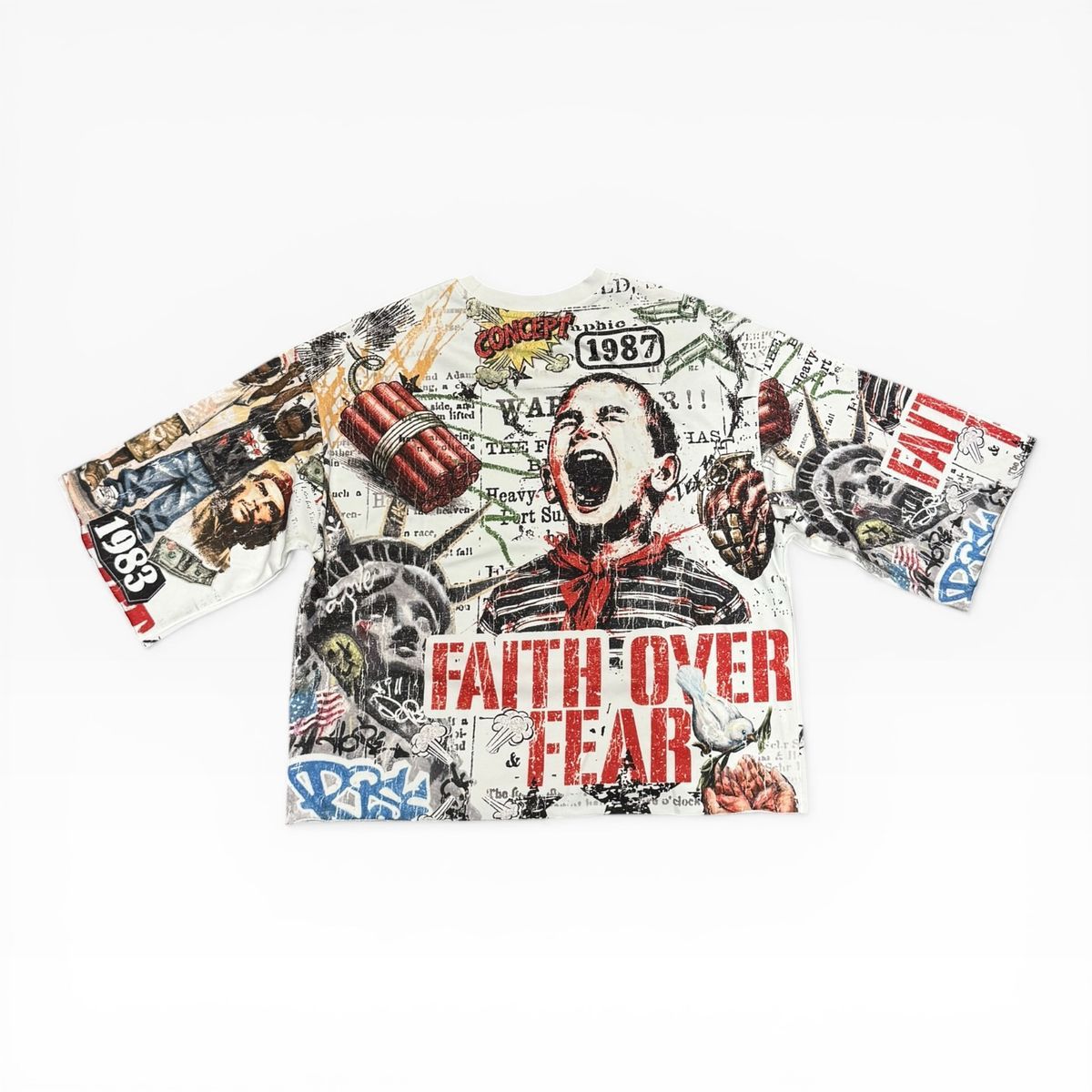 CONCEPT OVER FEAR CROP TEE