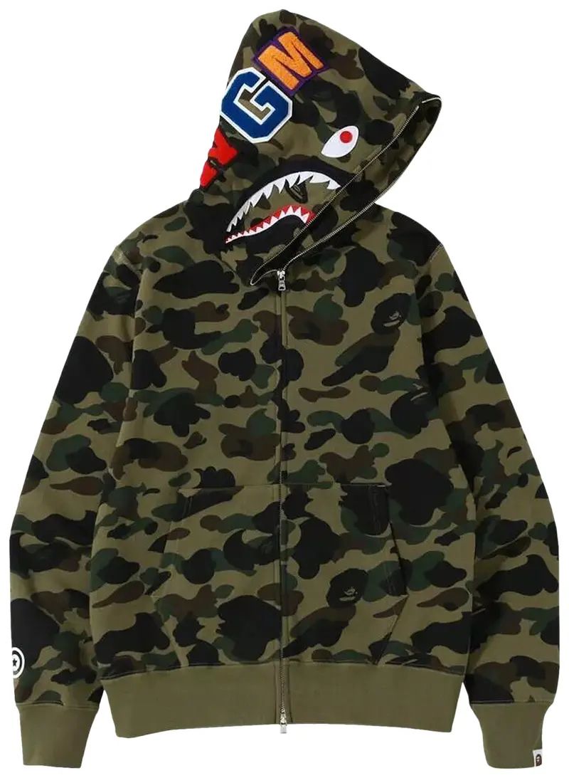 BAPE FULL ZIPUP HOODIE