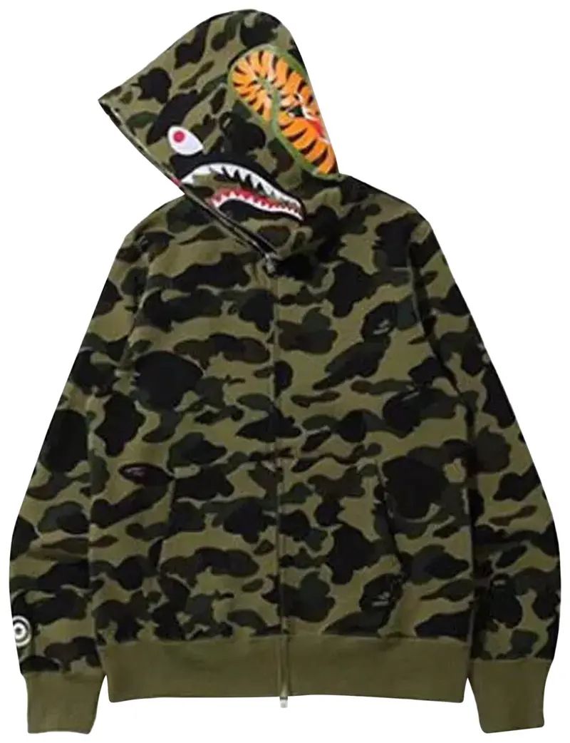 BAPE FULL ZIPUP HOODIE