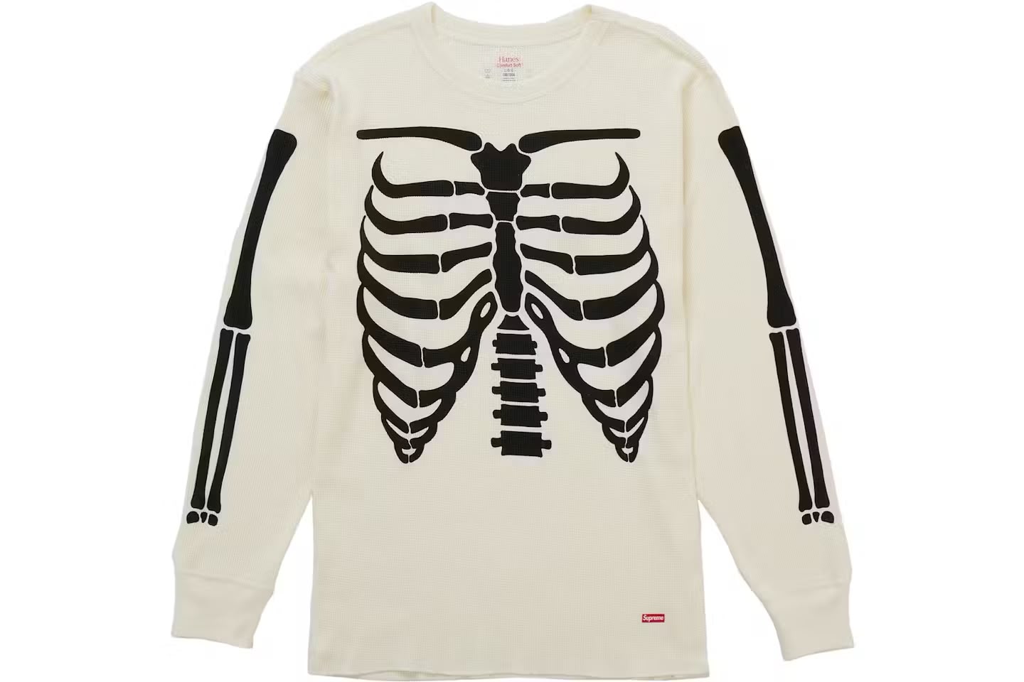 SUPREME HANES BONES THERMAL CREW (1 PACK)