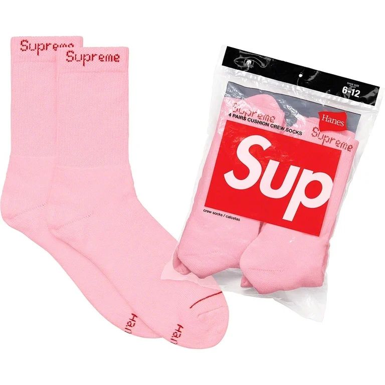 SUPREME CREW NECK SOCKS 1 PAIR